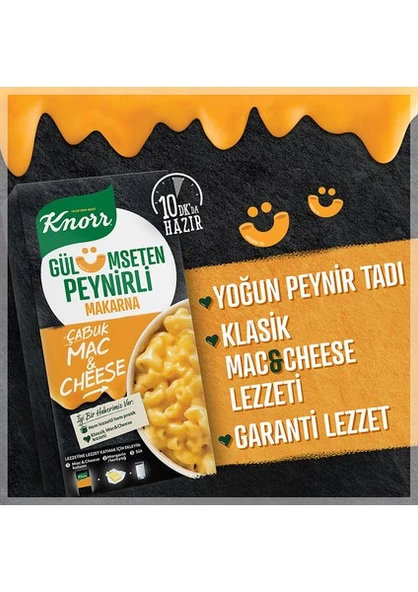 Knorr Çabuk Mac And Cheese Peynirli Makarna 212 gr 5’li - Resim 4