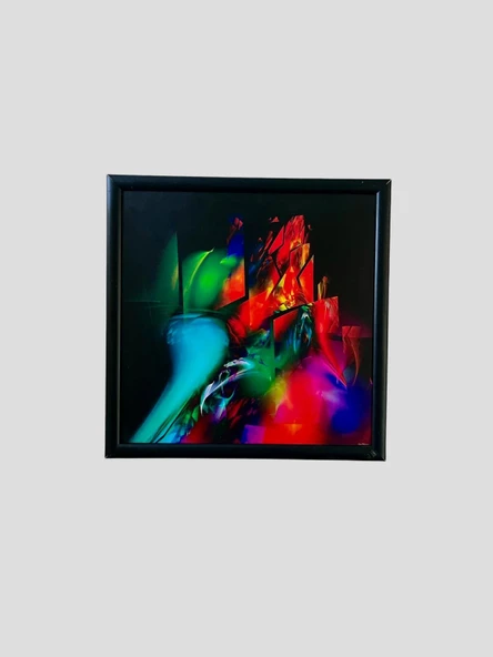 Dekoratif Soyut Tablo 40 x 40 cm CAN203 - Ev - Otel - Ofis - Hastahane - Kafe - Restoran Dekorasyonu - 2