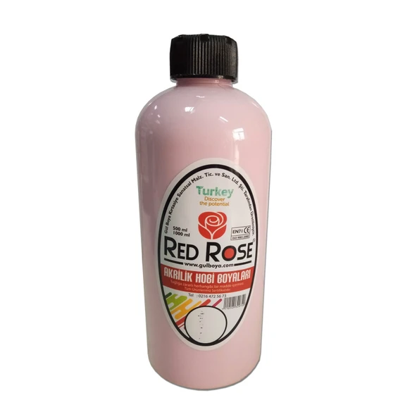 Akrilik Hobi Boyası Redrose 10 Renk  varyant 500ml - 7