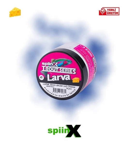SPIINX LARVA SİLİKON YEM 35MM 14LÜ PEYNİR AROMALI UV RENK: HOT YELLOW - 3