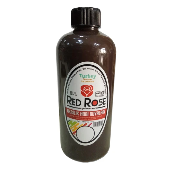 Akrilik Hobi Boyası Redrose 10 Renk  varyant 500ml - 3