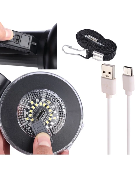 GT LED TAŞINABİLİR GÜNEŞ SOLAR LEDLİ FENER - Resim 2