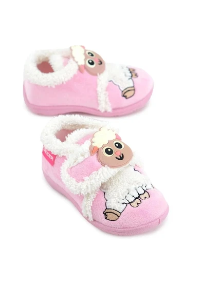 GezerKuzu Figürlü Kışlık Yumuşacık Ev Pandufu Pembe ürün görseli