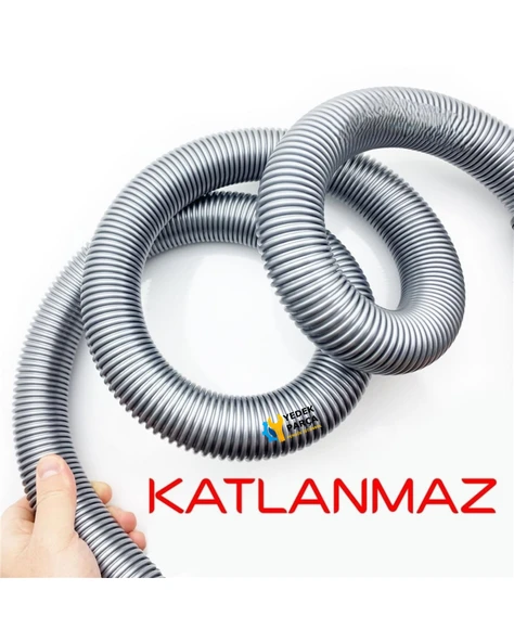 Fantom Uyumlu Universal WD 1800 Elektrikli Süpürge Katlanmaz Dayanıklı Güçlü Hortumu Seti KİLİTSİZ - 4