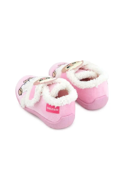 GezerKuzu Figürlü Kışlık Yumuşacık Ev Pandufu Pembe - 4