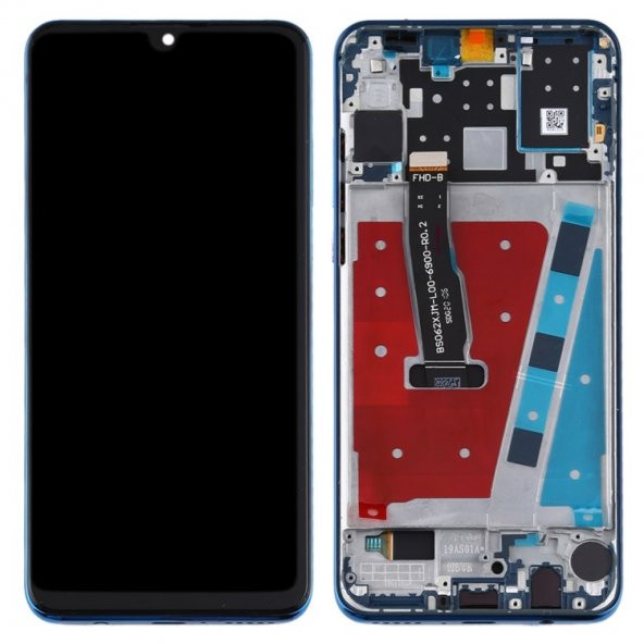 Huawei P30 Lite Lcd Ekran Dokunmatik Çerçeveli Orijinal Mavi - 1