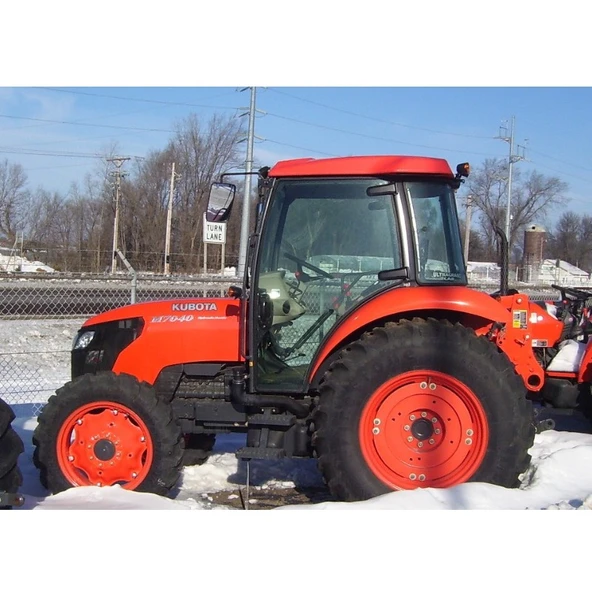 Kubota M 7040 Serisi Kabinli Traktör Kılıfı Branda - Resim 4
