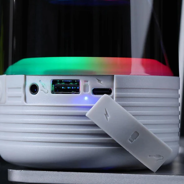 TG TG369 USB-SD-FM-Bluetooth Destekli Taşınabilir Rgb Işıklı Wireless Hoparlör - 4