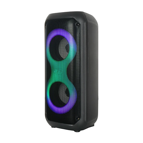 2413 FM Radyolu RGB TWS Çift 4 inç Stereo Bass Kablosuz Hoparlör - 3