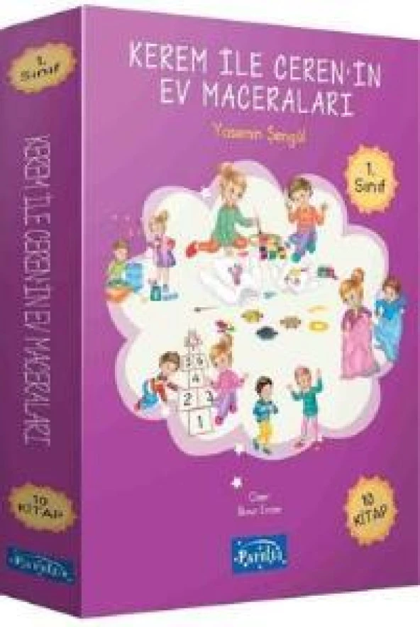 Parıltı Kerem ile Ceren'in Ev Maceraları Seti - 10 Kitap Takım