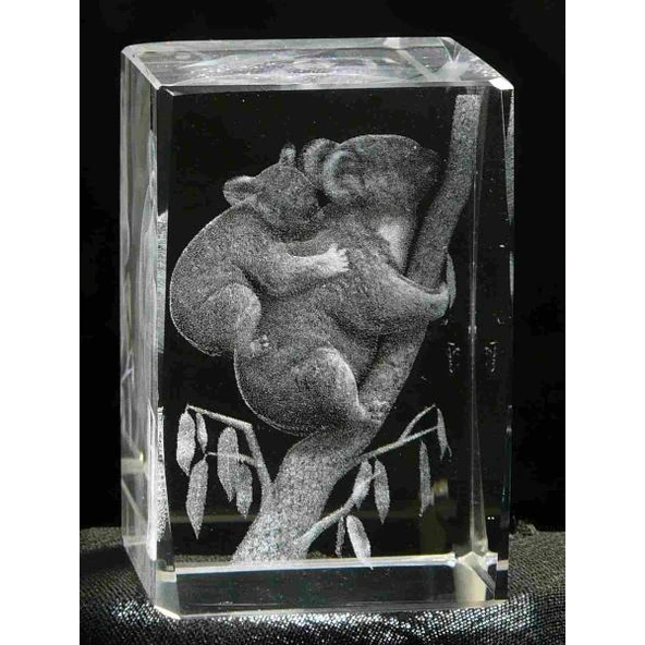 3D Kristal Koala Modeli - 1