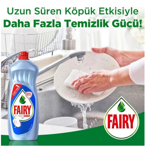 Fairy Platinum Hijyen Sıvı Bulaşık Deterjanı 1000 Ml. - 7