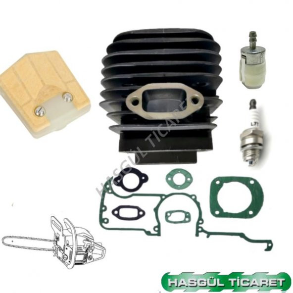 Hsgl Motorlu Husqvarna 61 Silindir Conta Buji Hava Benzin Filtresi - 4