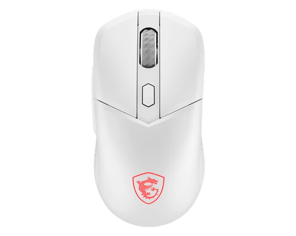 MSI Versa 300 Wireless Beyaz RGB Şarjlı Optik Kablolu/Kablosuz Oyuncu Mouse