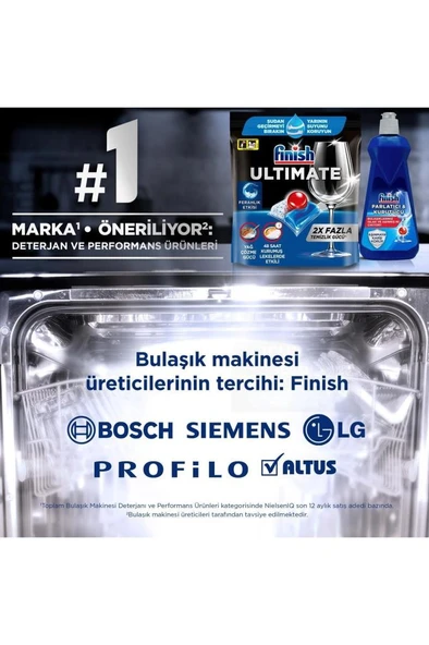 Finish Ultimate Hepsi Bir Arada 340 Kapsül Bulaşık Makinesi Deterjanı Tableti - 8
