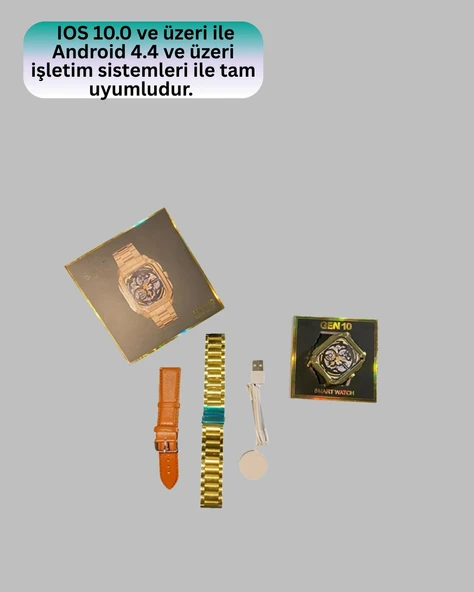 Akıllı Saat Bluetooth Çağrı ve Bildirim Kontrol Sağlık Takipli - Resim 2