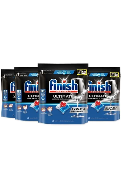 Finish Ultimate Hepsi Bir Arada 340 Kapsül Bulaşık Makinesi Deterjanı Tableti - 2
