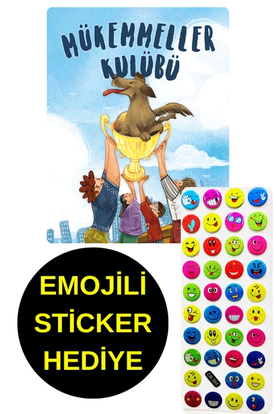 EMOJİLİ  STİCKER HEDİYE  - OKUL ÖNCESİ RESİMLİ KİTAPLAR  - MÜKEMMELLER KULÜBÜ ürün görseli