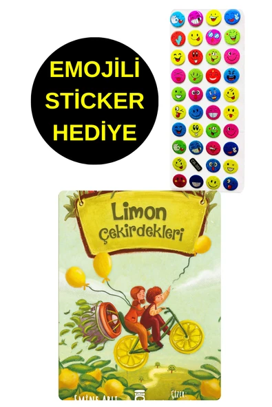 EMOJİLİ  STİCKER HEDİYE  - OKUL ÖNCESİ RESİMLİ KİTAPLAR  - LİMON ÇEKİRDEKLERİ ürün görseli
