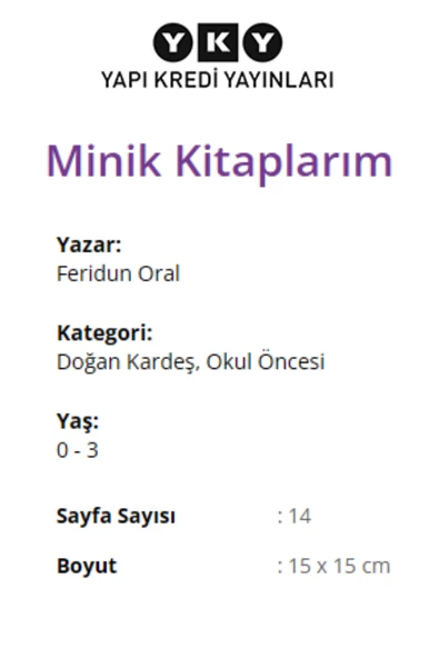 ARABALI STİCKER HEDİYELİ – MİNİK KİTAPLARIM – BEBEKLERE ÖZEL - ÇİÇEKLER - Resim 3