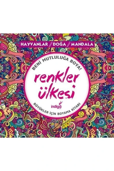 Renkler Ülkesi Hayvanlar Doğa Büyüklere Boyama ürün görseli