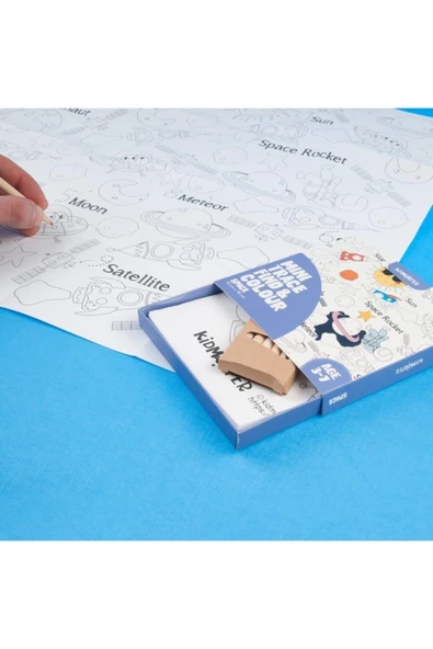 Mını Trace Fınd & Colour Space - Boyama Rulosu Uzay - Çocuklar Için Aktivite, Etkinlik Kitabı - Resim 3
