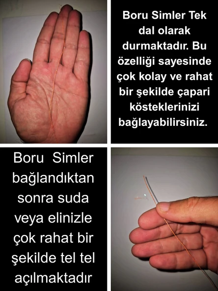 Eagenset Hazır Çapari Kombini Boru Sim Ultraviyole Uv Neon Pembe Makarada - Resim 6