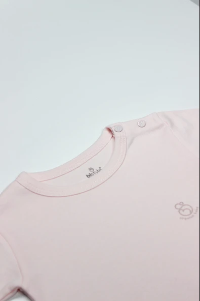 Bistyle Natural Basic Style Uzun Kol Body 17104 Pembe - 2