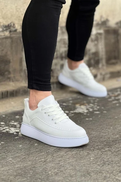 Wagoon WG162 Beyaz Ortopedik Taban Erkek Casual Ayakkabı - Resim 3