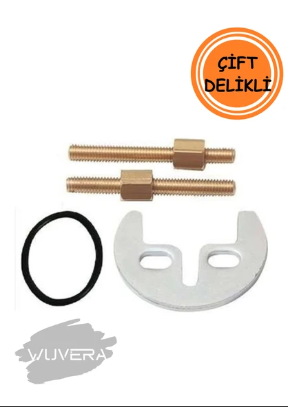 Wuvera Çiftli Ay Musluk Bağlantı Takımı – Paslanmaz, Dayanıklı, Sızdırmaz Montaj Elemanı ürün görseli 1