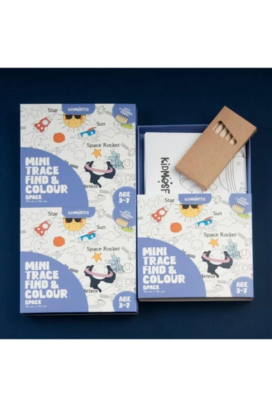 Mını Trace Fınd & Colour Space - Boyama Rulosu Uzay - Çocuklar Için Aktivite, Etkinlik Kitabı ürün görseli