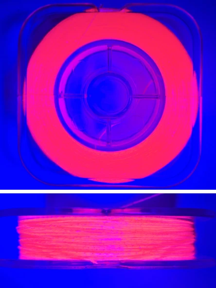 Eagenset Hazır Çapari Kombini Boru Sim Ultraviyole Uv Neon Pembe Makarada - Resim 3