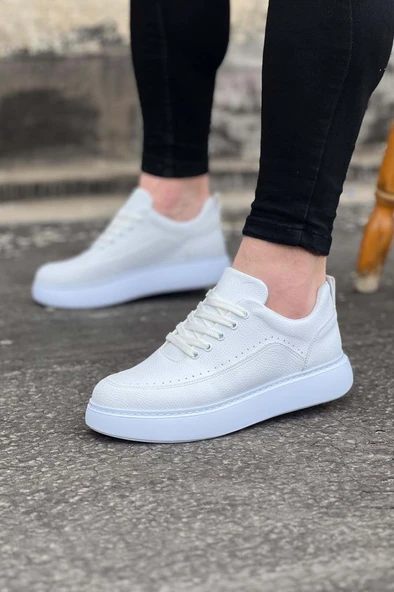 Wagoon WG162 Beyaz Ortopedik Taban Erkek Casual Ayakkabı ürün görseli
