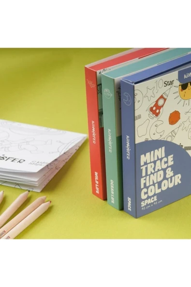 Mını Trace Fınd & Colour Space - Boyama Rulosu Uzay - Çocuklar Için Aktivite, Etkinlik Kitabı - Resim 4