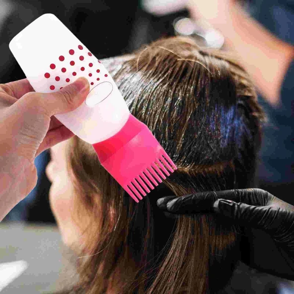 Hazneli Saç Boyama Aparatı-Taraklı Saç Bakımı Krem - Saç Yağı Uygulama Aparatı - 2