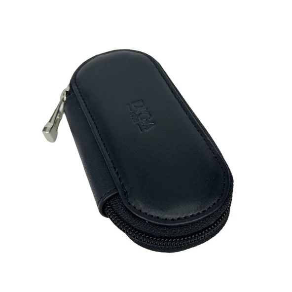 Hakiki Deri Fermuarlı Anahtarlık Şık ve Fonksiyonel Siyah - Resim 2