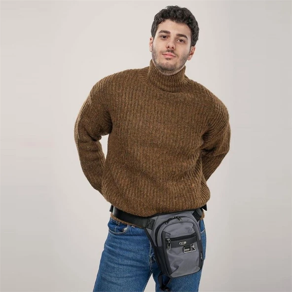 ÇÇS 31535 Bel Bacak Çantası Tarz Konfor ve Fonksiyonel Gri - Resim 3