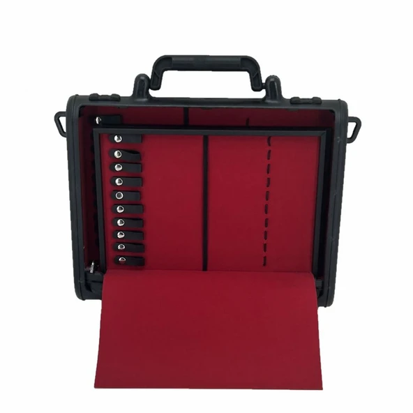 Takı ve Tespih Çantası Kilitli Sürgülü Yumuşak Astar 30'lu Siyah - Resim 8