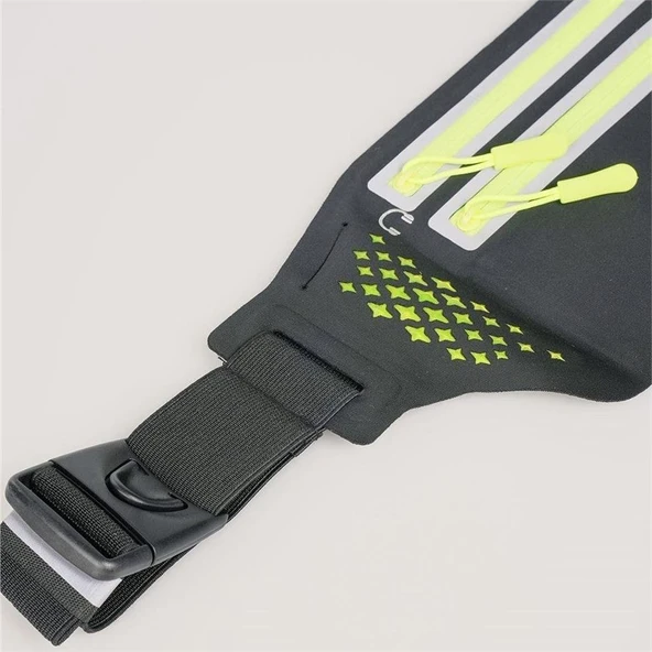 ÇÇS 17714 Bel Çantası Polyester Sport Bel Çantası Siyah - Resim 4