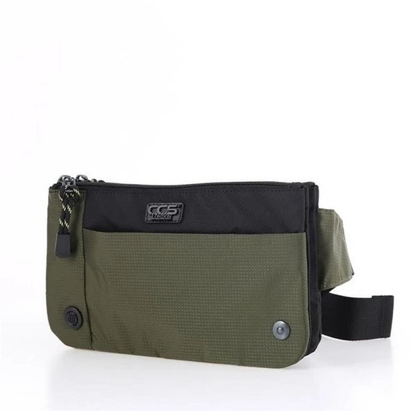 ÇÇS 31400 Çift Bölmeli Bel Çantası Yeşil - Resim 5