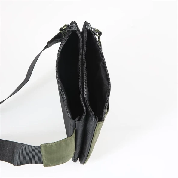ÇÇS 31400 Çift Bölmeli Bel Çantası Yeşil - Resim 4