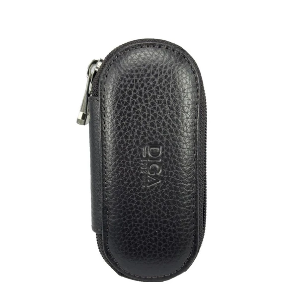 Hakiki Deri Fermuarlı Anahtarlık Şık ve Fonksiyonel Kahve - Resim 4