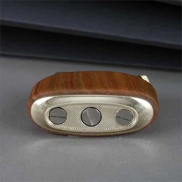 Sm-089T Vintage Benzinli Ahşap Çakmak Ahşap - 4