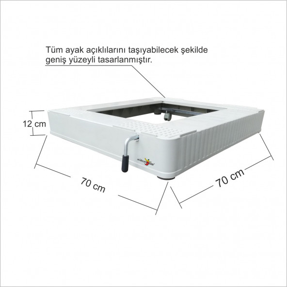 Kaliteli Küflenmez Buzdolabı Çamaşır Makinesi Deepfriz Dolap Beyaz Eşya Tekerlekli Çeksür Taşıyıcı - 3