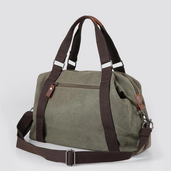 ÇÇS 40230 Kanvas Seyahat Çantası Yeşil - Resim 4