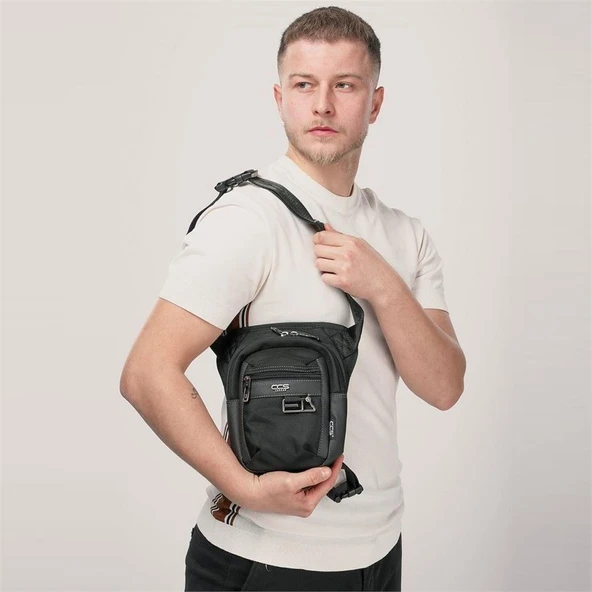 ÇÇS 31535 Bel Bacak Çantası Tarz Konfor ve Fonksiyonel Siyah - Resim 2