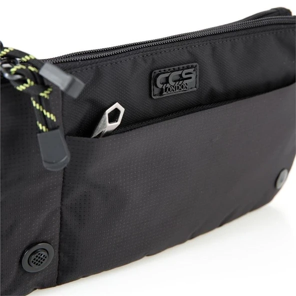 ÇÇS 31400 Çift Bölmeli Bel Çantası Siyah - Resim 2