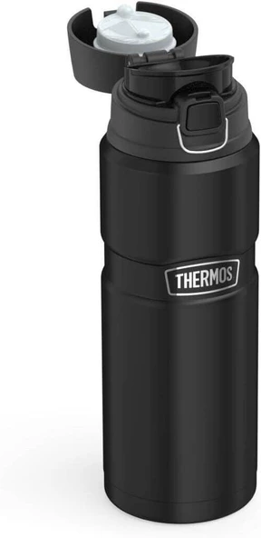 THERMOS KING SERIES 0.71 LİTRE ÇELİK TERMOS SİYAH RENK