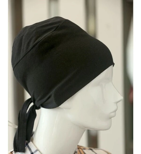 Bağlamalı Tesettür Bone - Bağlamalı Bandana - 1