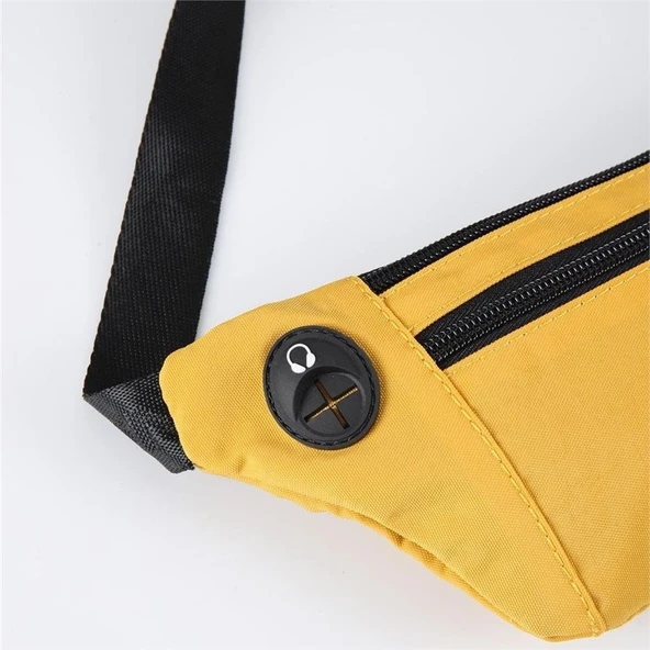ÇÇS 31414 Slim Sport Bel Çantası Sarı - Resim 7